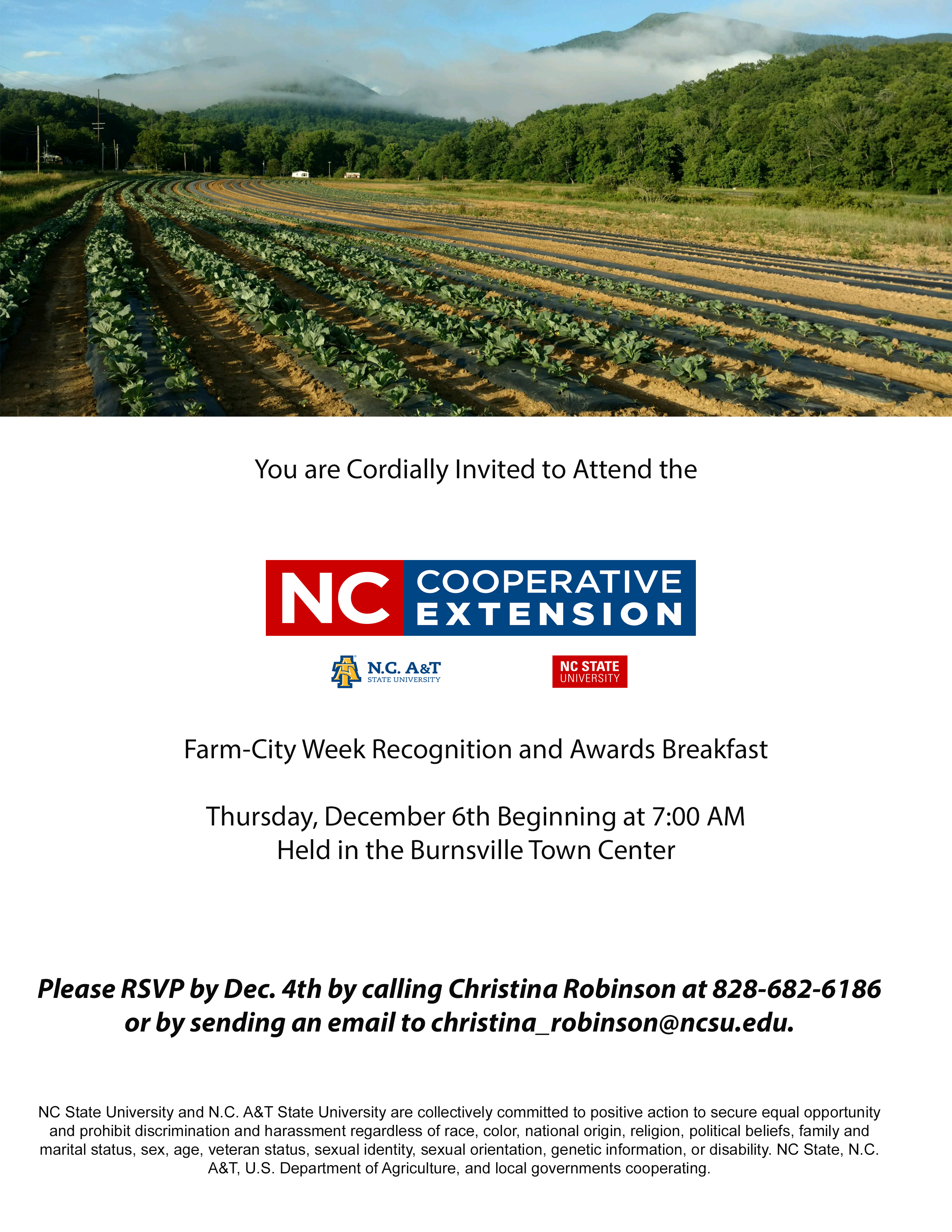 Farm City Awards Breakfast flyer image