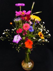 Vase of wildflowers