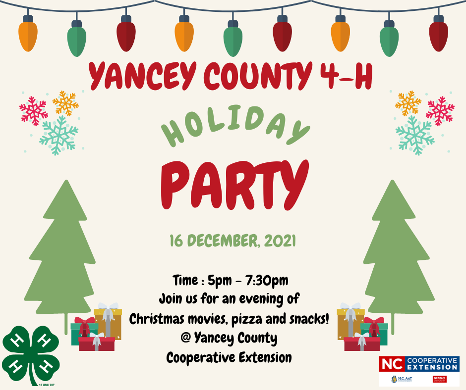 Holiday party flyer