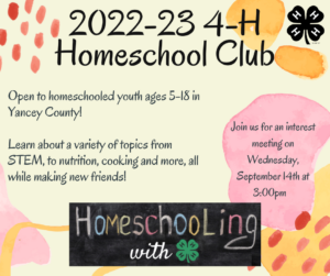 Cover photo for 2022-23 Homeschool Club Interest Meeting