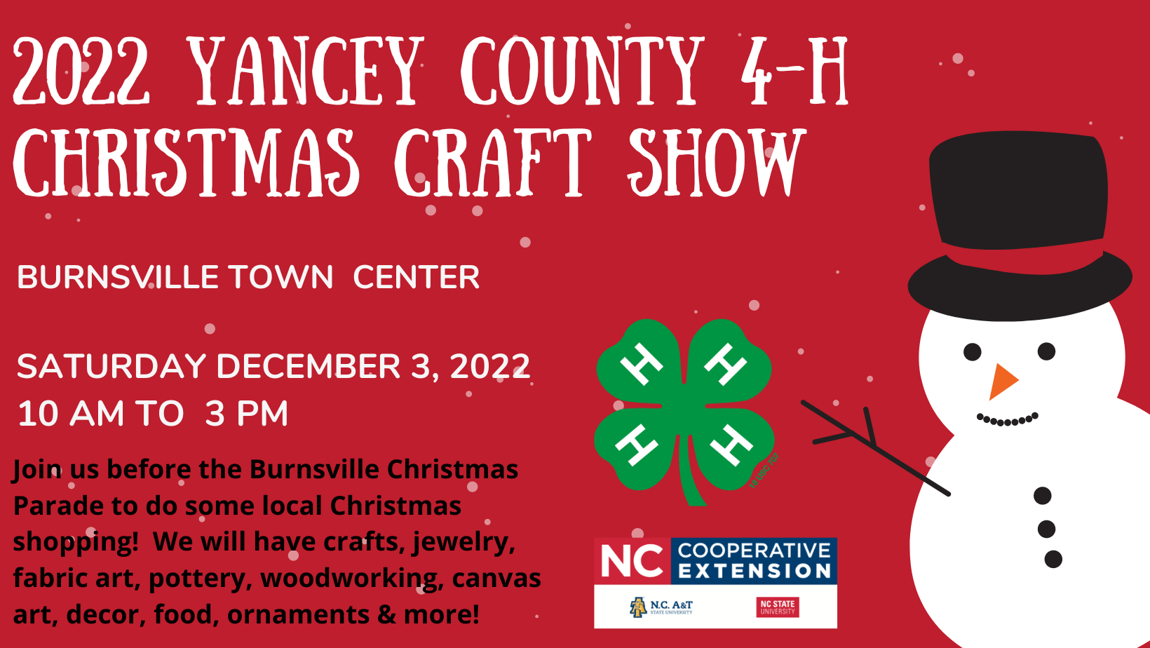 2022 Yancey County 4-H Christmas Craft Show