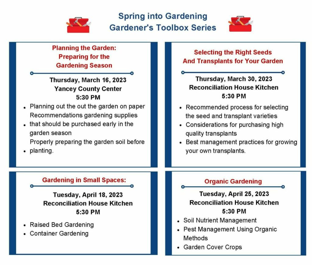 spring into gardening schedule