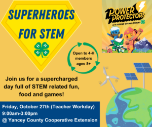Cover photo for 4-H Superheroes for STEM Workshop
